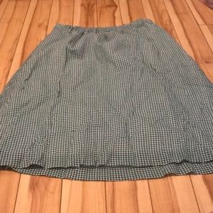J.Crew gingham skirt 💚